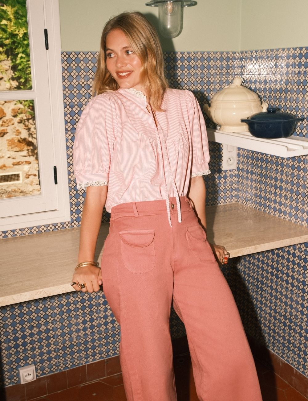 Blouse Louise - Rose