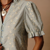 Blouse Nina - Bleu Ciel