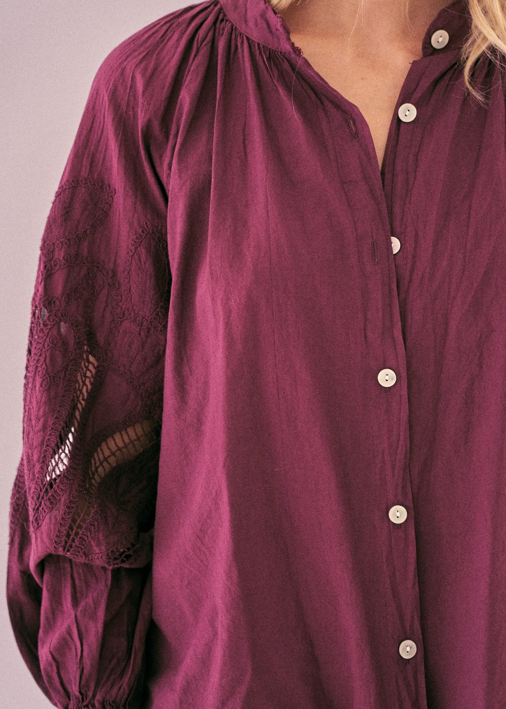Blouse Victoria - Bordeaux