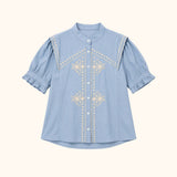 Blouse Vivianne - Bleu Ciel