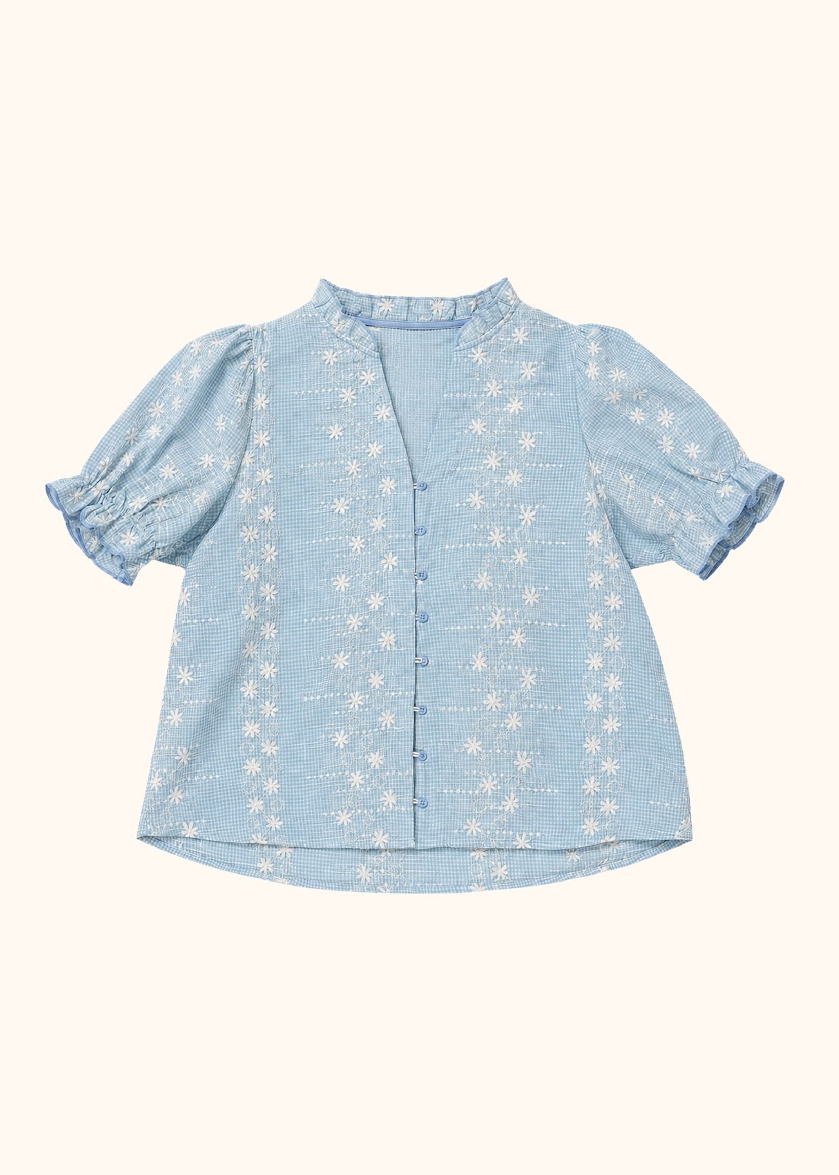 Blouse Nina - Bleu Ciel