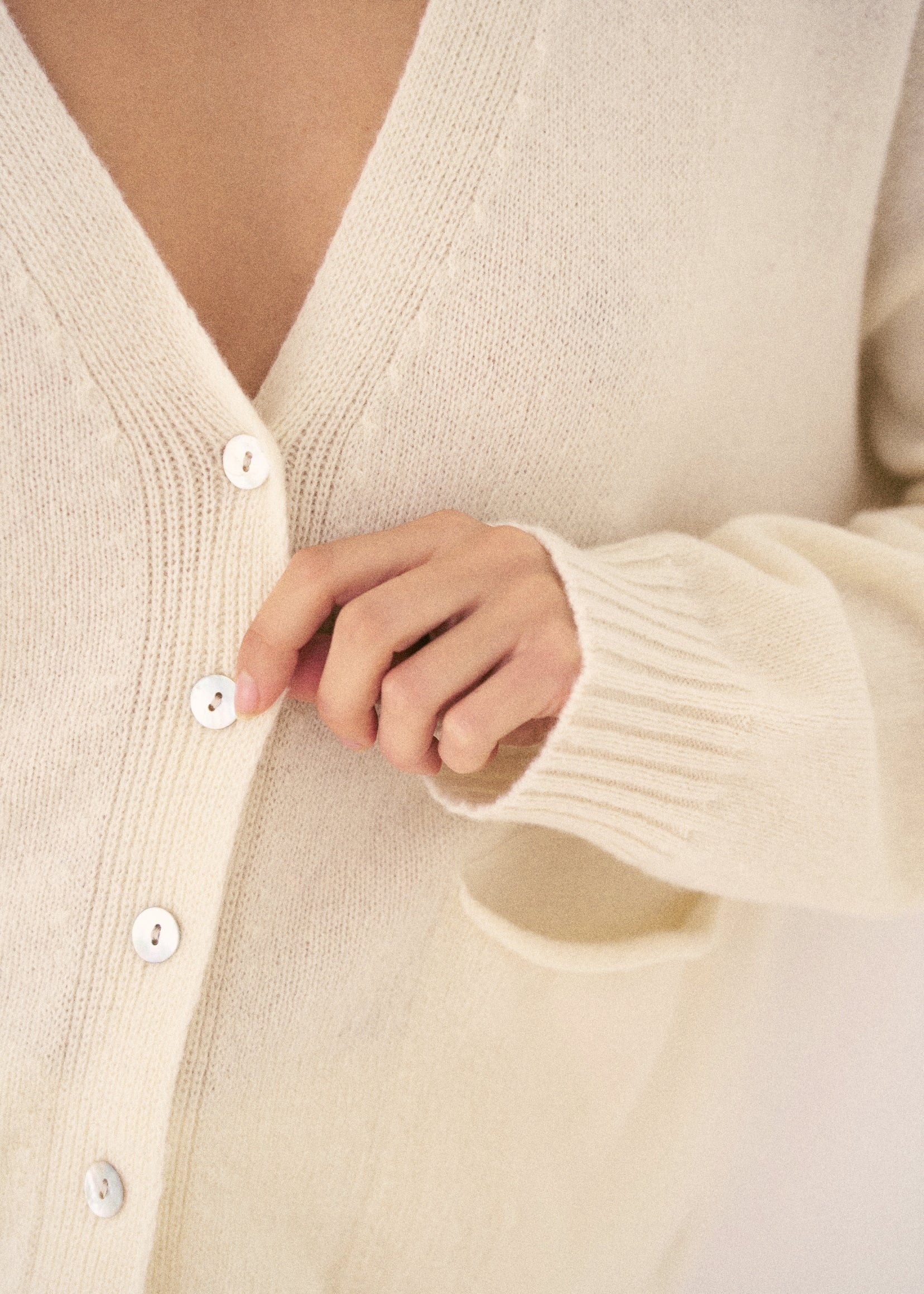 Cardigan Laine Séréna - Crème