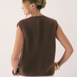 Gilet Mohair Lucile - Marron