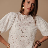 Top Mylène - Blanc