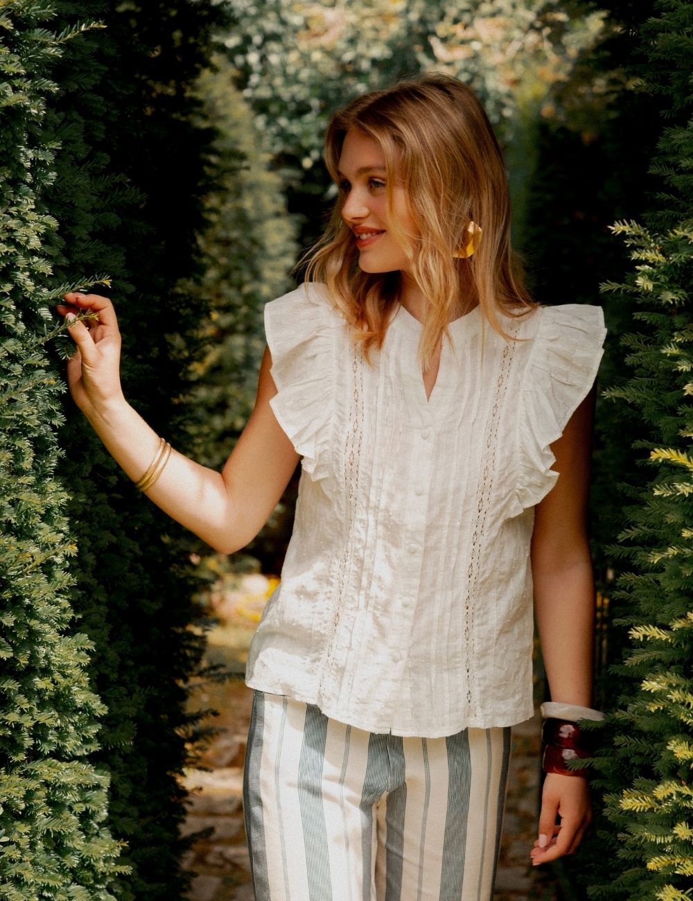 Blouse Jade - Blanche