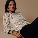Pull Iris - Blanc