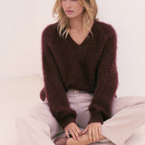 Pull mohair Blair - Marron