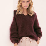 Pull mohair Blair - Marron