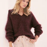 Pull mohair Blair - Marron