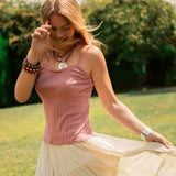 Jupe Marine - Beige