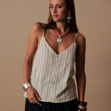 Top Agathe - Bleu Ciel