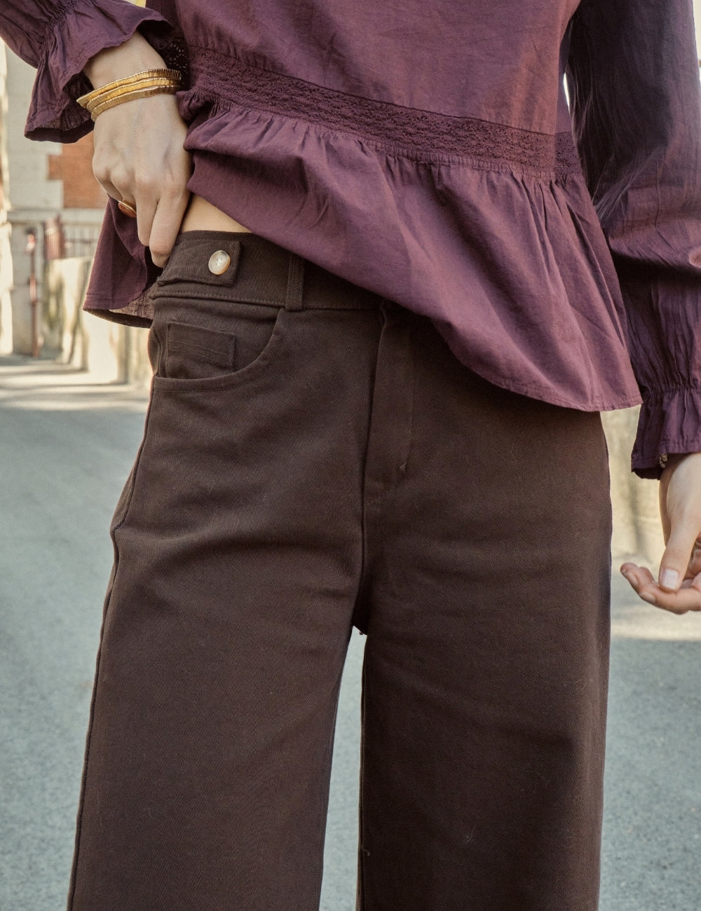 Pantalon large Lena