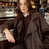 Veste effet cuir Eugénie