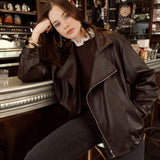 Veste effet cuir Eugénie