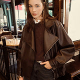 Veste effet cuir Eugénie