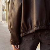 Veste effet cuir Eugénie